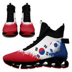 Custom South Korea 2026 World Cup Sneakers DIY Country Flag Running Shoes Lightweight Sport Shoes Gift for Football Fans Personalized Team Name and Logo FN029XD-F009084-1