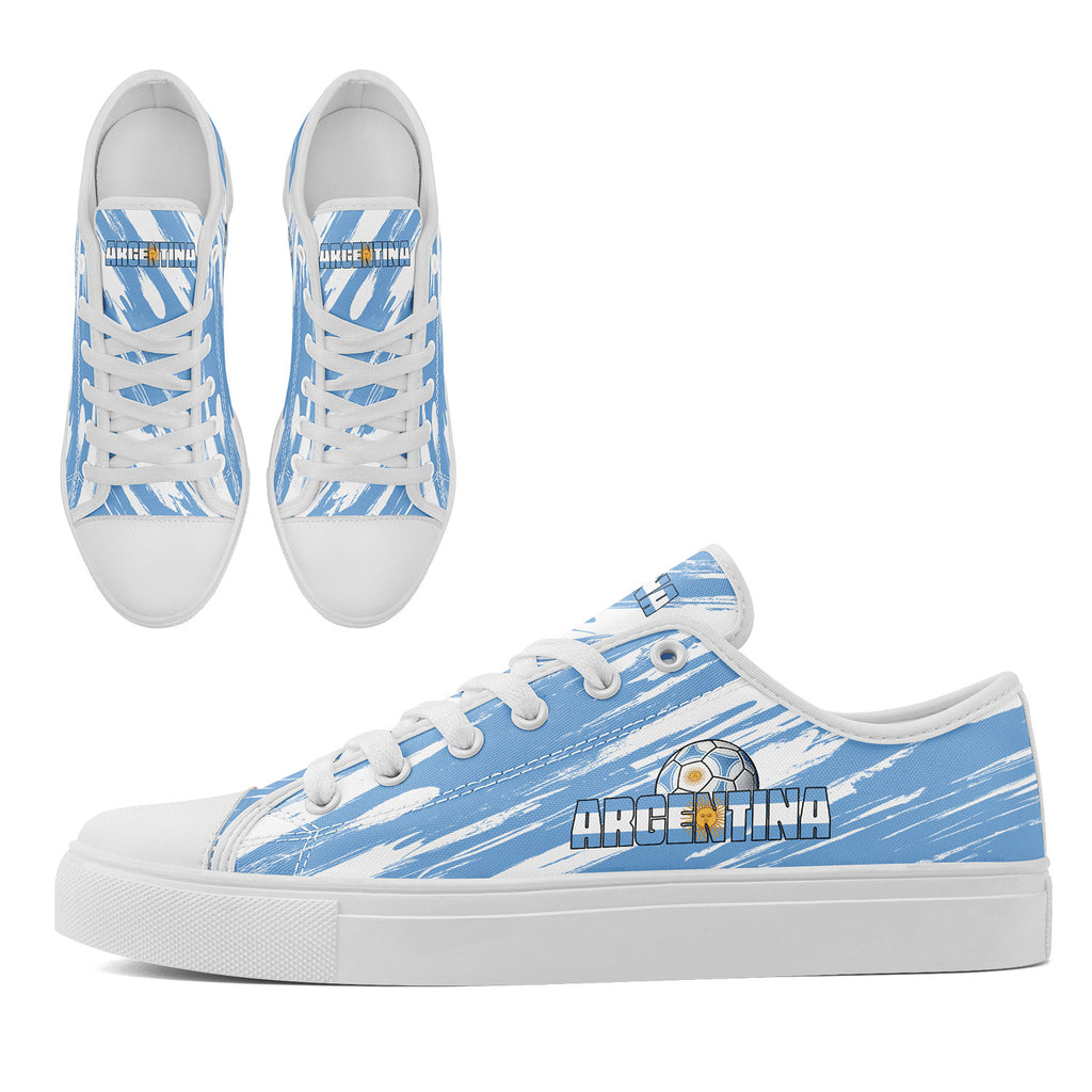 Custom 2026 World Cup Argentina Sneakers DIY Country Flag Running Shoes Lightweight Sport Shoes Gift for Football Fans Personalized Team Name and Logo FN027-F027053-4