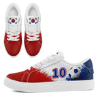 Custom South Korea 2026 World Cup Sneakers DIY Country Flag Running Shoes Lightweight Sport Shoes Gift for Football Fans Personalized Team Name and Logo FN023-F009080-4