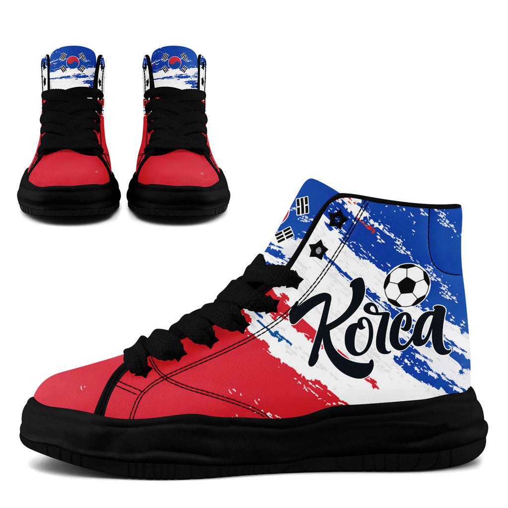 Custom South Korea 2026 World Cup Sneakers DIY Country Flag Running Shoes Lightweight Sport Shoes Gift for Football Fans Personalized Team Name and Logo FN039-F009106-2
