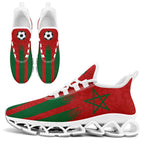Custom Morocco 2026 World Cup Sneakers DIY Country Flag Running Shoes Lightweight Sport Shoes Gift for Football Fans Personalized Team Name and Logo FN003XD-F009086-2