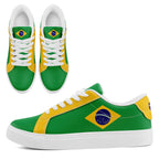 Custom 2026 World Cup Brazil Sneakers DIY Country Flag Running Shoes Lightweight Sport Shoes Gift for Football Fans Personalized Team Name and Logo FN023-F027052-1
