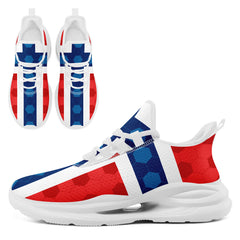Custom 2026 World Cup Norway Sneakers DIY Country Flag Running Shoes Lightweight Sport Shoes Gift for Football Fans Personalized Team Name and Logo FN079-F027070-1