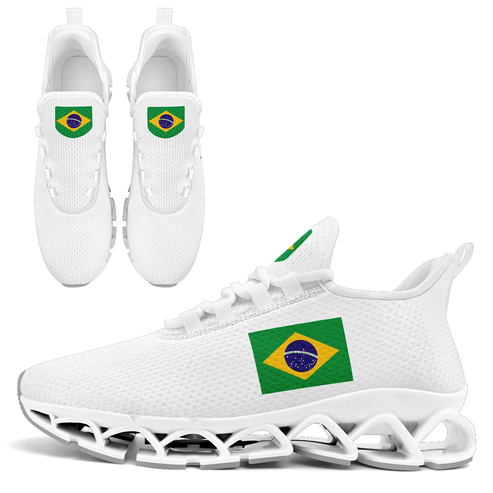 Custom 2026 World Cup Brazil Sneakers DIY Country Flag Running Shoes Lightweight Sport Shoes Gift for Football Fans Personalized Team Name and Logo FN003XD-F027047-3