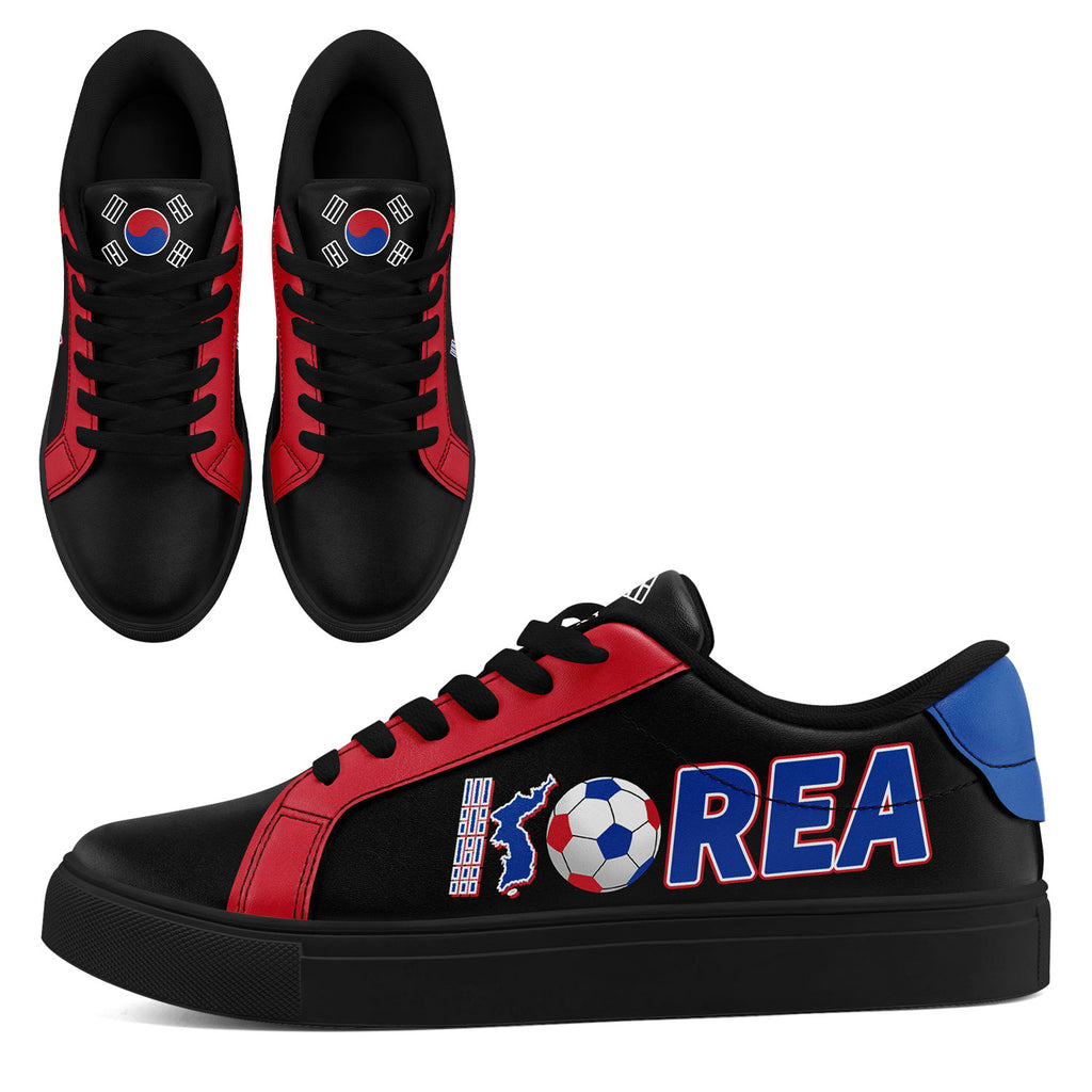 Custom South Korea 2026 World Cup Sneakers DIY Country Flag Running Shoes Lightweight Sport Shoes Gift for Football Fans Personalized Team Name and Logo FN023-F009080-5