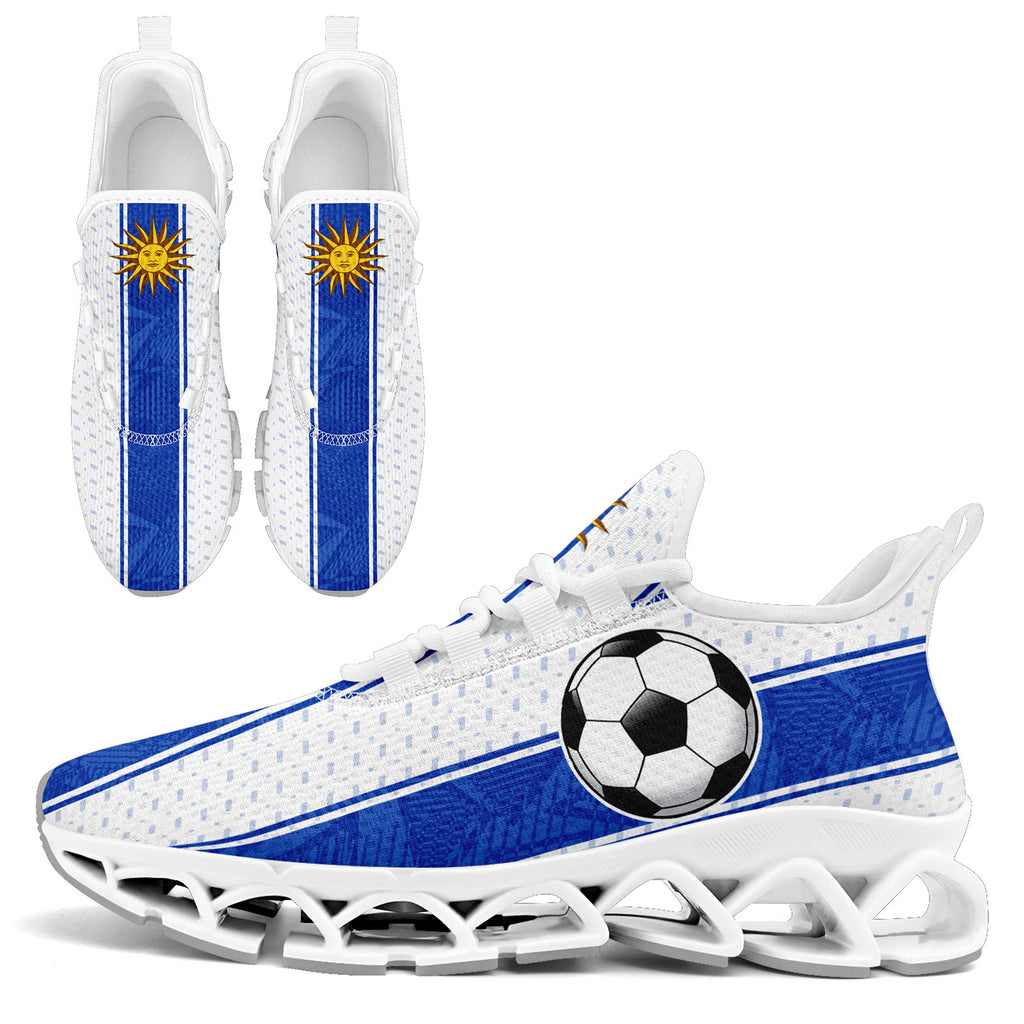 Custom Uruguay 2026 World Cup Sneakers DIY Country Flag Running Shoes Lightweight Sport Shoes Gift for Football Fans Personalized Team Name and Logo FN003XD-F009085-3