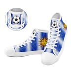 Custom Uruguay 2026 World Cup Sneakers DIY Country Flag Running Shoes Lightweight Sport Shoes Gift for Football Fans Personalized Team Name and Logo FN024-F009089-1