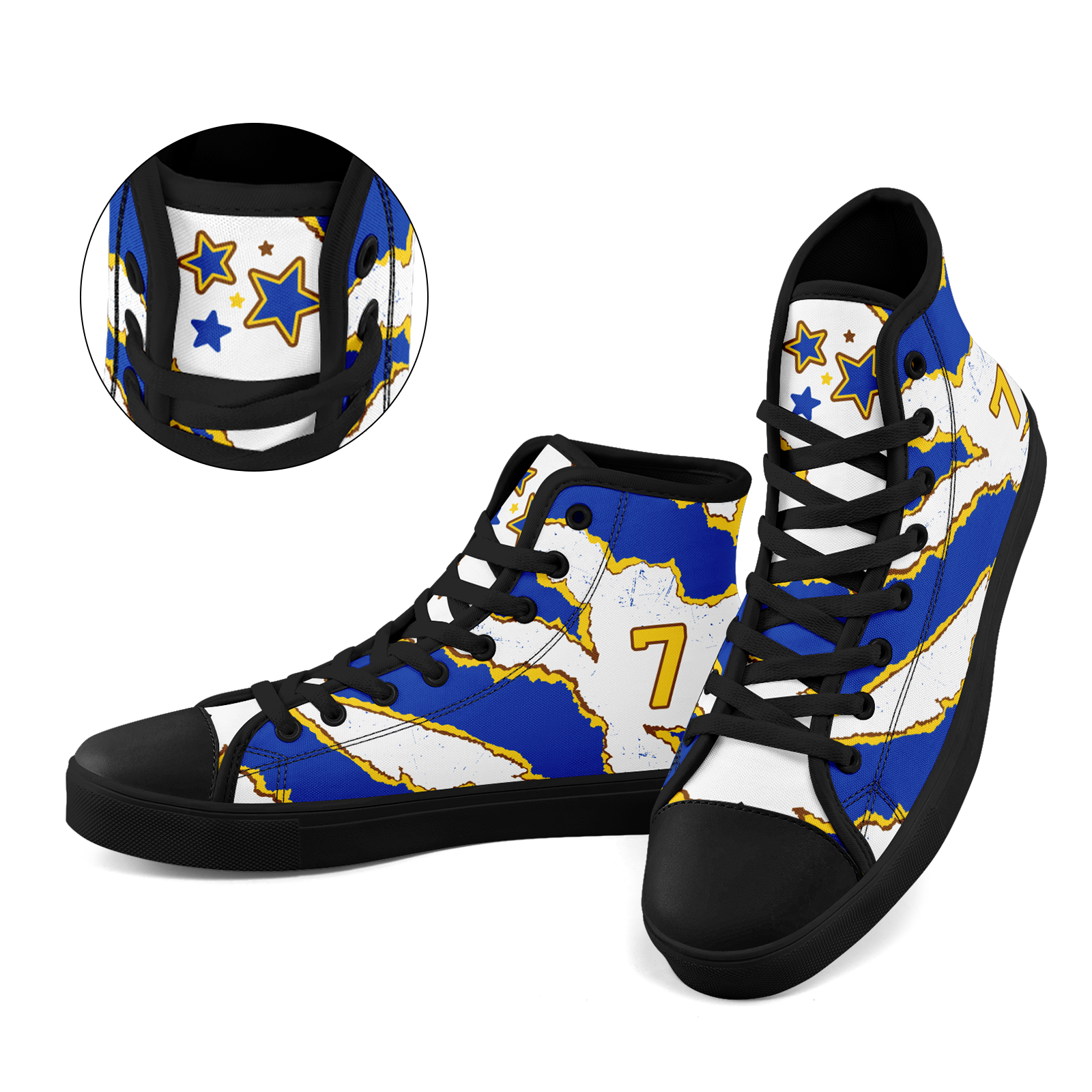 Custom Uruguay 2026 World Cup Sneakers DIY Country Flag Running Shoes Lightweight Sport Shoes Gift for Football Fans Personalized Team Name and Logo FN024-F009125-6