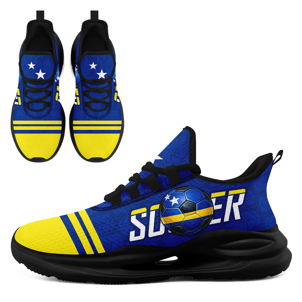 Custom Curaçao 2026 World Cup Sneakers DIY Country Flag Running Shoes Lightweight Sport Shoes Gift for Football Fans Personalized Team Name and Logo FN079-F009087-3