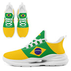 Custom 2026 World Cup Brazil Sneakers DIY Country Flag Running Shoes Lightweight Sport Shoes Gift for Football Fans Personalized Team Name and Logo FN079-F027049-2