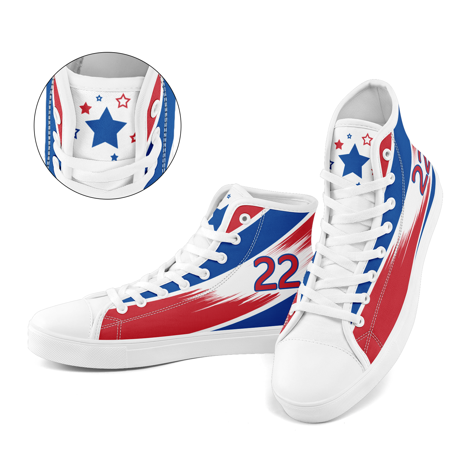Custom South Korea 2026 World Cup Sneakers DIY Country Flag Running Shoes Lightweight Sport Shoes Gift for Football Fans Personalized Team Name and Logo FN024-F009120-1