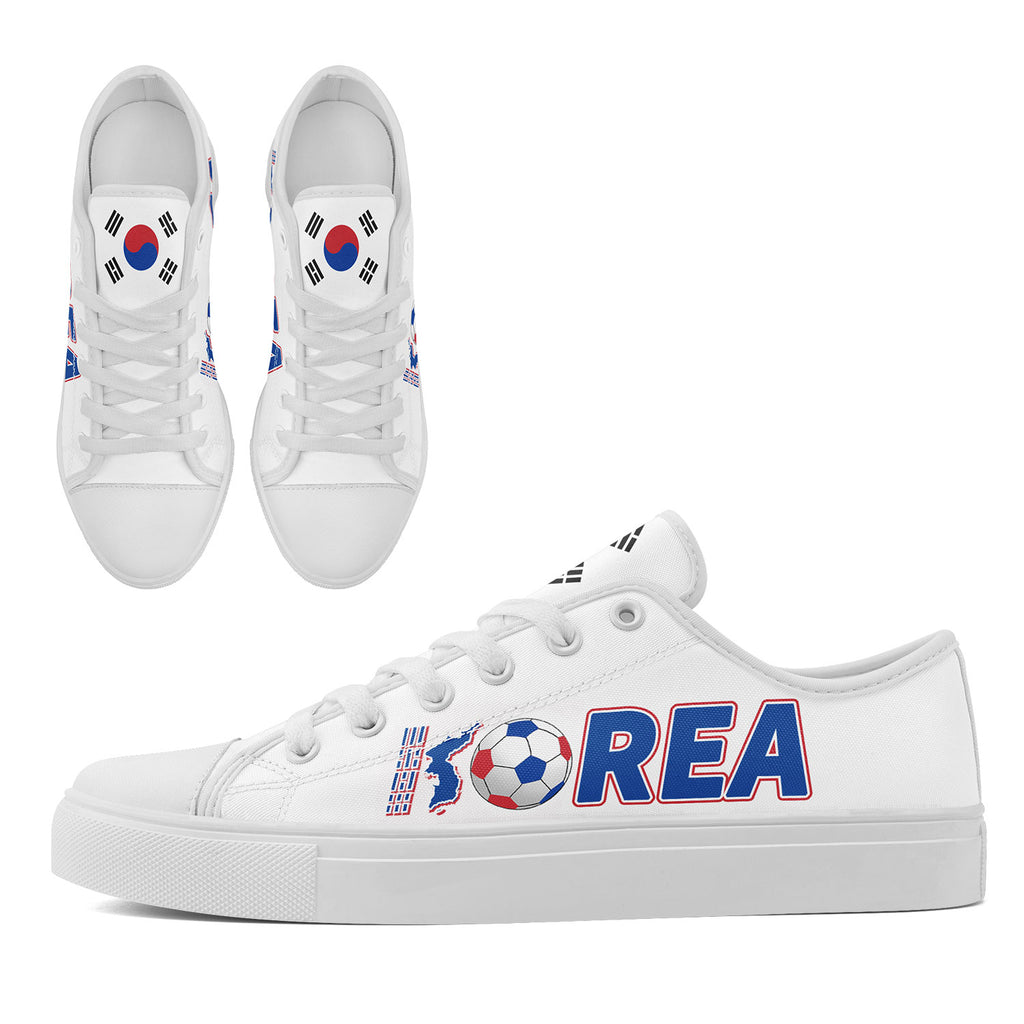 Custom South Korea 2026 World Cup Sneakers DIY Country Flag Running Shoes Lightweight Sport Shoes Gift for Football Fans Personalized Team Name and Logo FN027-F009081-5
