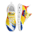 Custom Ecuador 2026 World Cup Sneakers DIY Country Flag Running Shoes Lightweight Sport Shoes Gift for Football Fans Personalized Team Name and Logo FN003-F009077-4