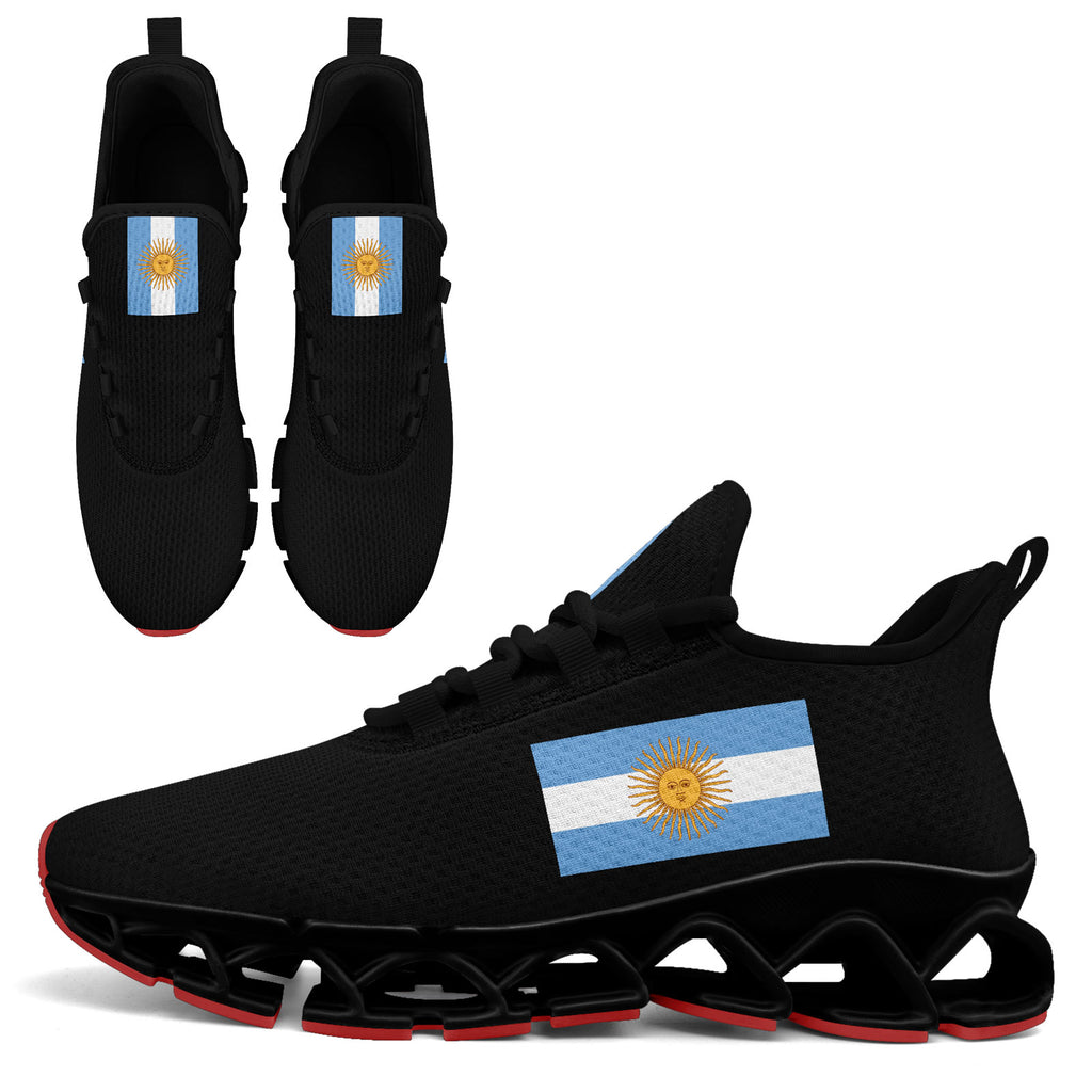 Custom 2026 World Cup Argentina Sneakers DIY Country Flag Running Shoes Lightweight Sport Shoes Gift for Football Fans Personalized Team Name and Logo FN003XD-F027046-4
