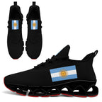 Custom 2026 World Cup Argentina Sneakers DIY Country Flag Running Shoes Lightweight Sport Shoes Gift for Football Fans Personalized Team Name and Logo FN003XD-F027046-4