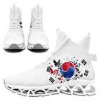 Custom South Korea 2026 World Cup Sneakers DIY Country Flag Running Shoes Lightweight Sport Shoes Gift for Football Fans Personalized Team Name and Logo FN029XD-F009084-4