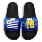 Custom Uruguay 2026 World Cup Sneakers DIY Country Flag Running Shoes Lightweight Sport Shoes Gift for Football Fans Personalized Team Name and Logo FN056-F009113-2