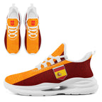 Custom Spain 2026 World Cup Sneakers DIY Country Flag Running Shoes Lightweight Sport Shoes Gift for Football Fans Personalized Team Name and Logo FN079-F020028-3
