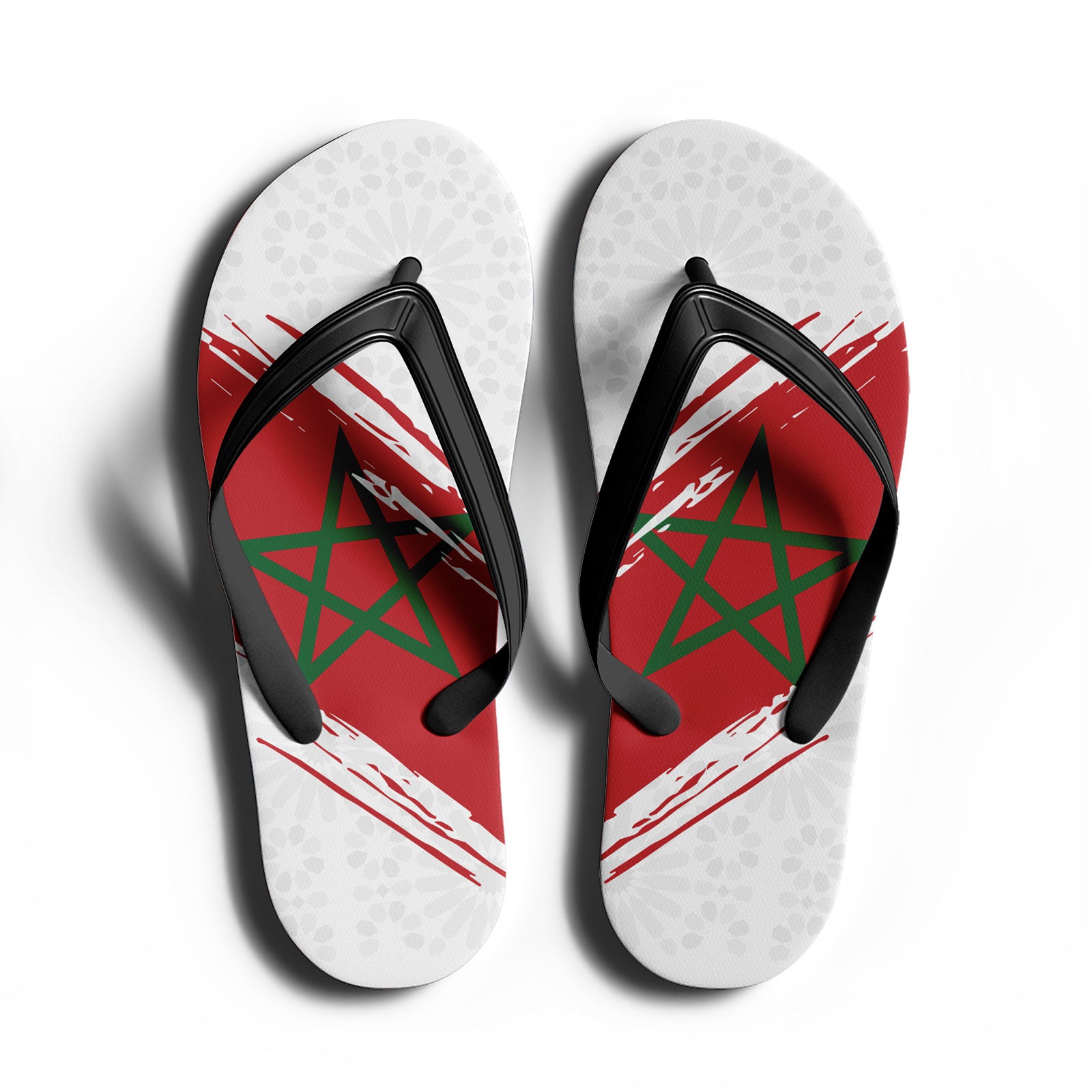 Custom Morocco 2026 World Cup Sneakers DIY Country Flag Running Shoes Lightweight Sport Shoes Gift for Football Fans Personalized Team Name and Logo FN058-F009124-5