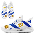 Custom Uruguay 2026 World Cup Sneakers DIY Country Flag Running Shoes Lightweight Sport Shoes Gift for Football Fans Personalized Team Name and Logo FN079-F009123-9