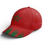 Personalized 2026 Morocco Soccer Fan Hat - Add Your Name & Design Custom 2026 Football Tournament Hat YW061-F009128-2