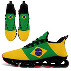 Custom 2026 World Cup Brazil Sneakers DIY Country Flag Running Shoes Lightweight Sport Shoes Gift for Football Fans Personalized Team Name and Logo FN003XD-F027047-2