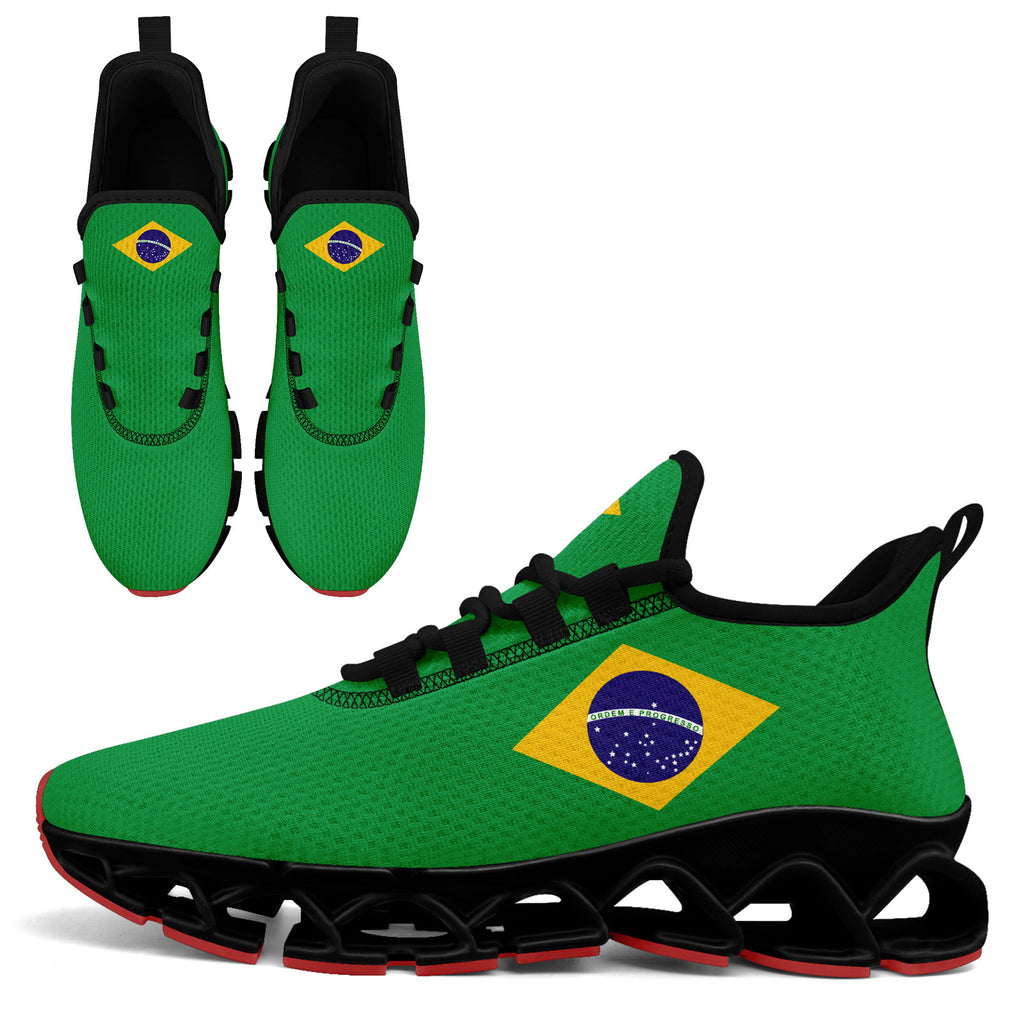 Custom 2026 World Cup Brazil Sneakers DIY Country Flag Running Shoes Lightweight Sport Shoes Gift for Football Fans Personalized Team Name and Logo FN003XD-F027047-1