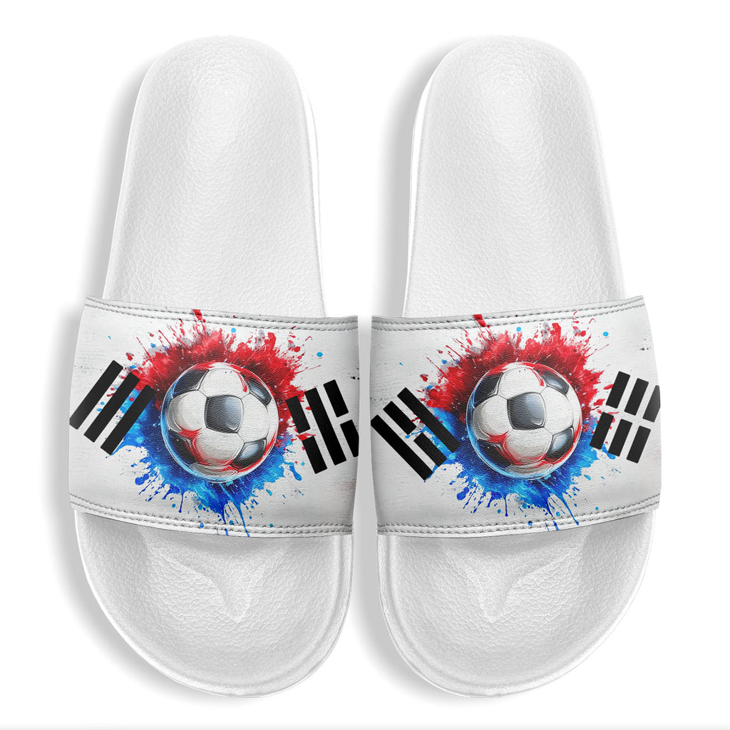 Custom South Korea 2026 World Cup Sneakers DIY Country Flag Running Shoes Lightweight Sport Shoes Gift for Football Fans Personalized Team Name and Logo FN056-F009108-5