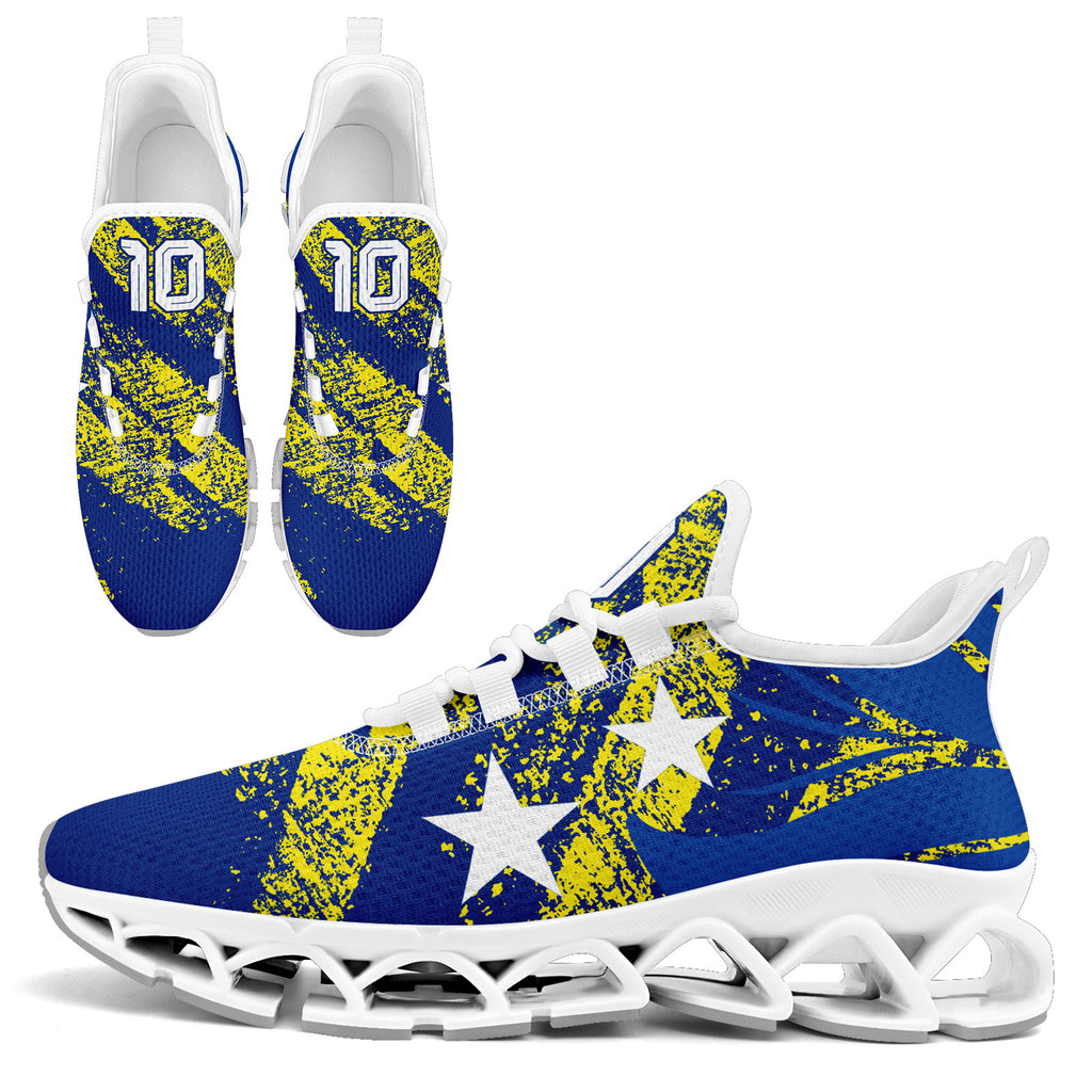 Custom Curaçao 2026 World Cup Sneakers DIY Country Flag Running Shoes Lightweight Sport Shoes Gift for Football Fans Personalized Team Name and Logo FN003XD-F009091-4