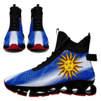 Custom Uruguay 2026 World Cup Sneakers DIY Country Flag Running Shoes Lightweight Sport Shoes Gift for Football Fans Personalized Team Name and Logo FN029XD-F009111-1