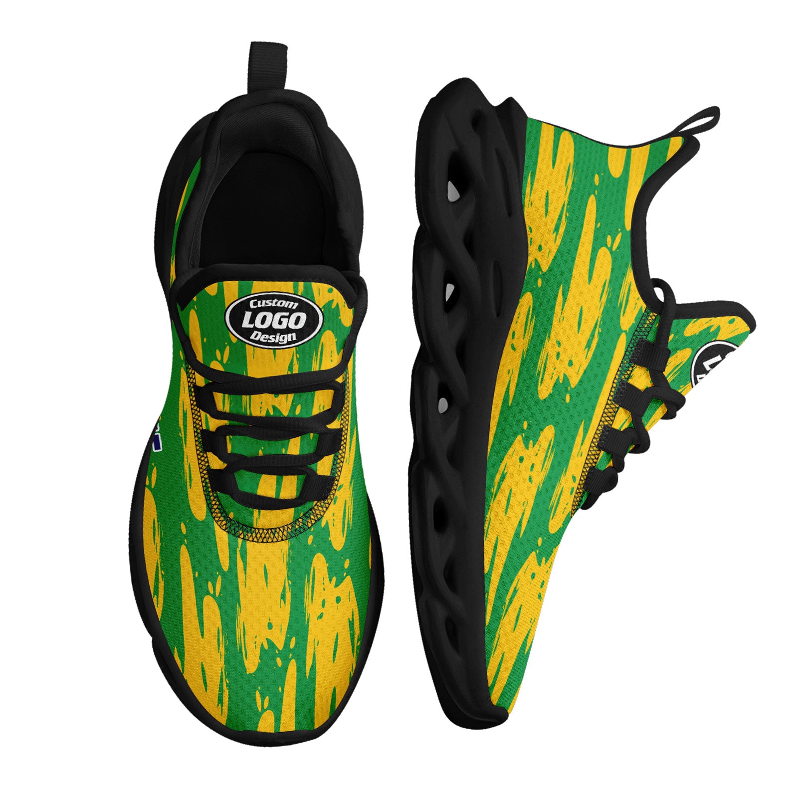 Custom 2026 World Cup Brazil Sneakers DIY Country Flag Running Shoes Lightweight Sport Shoes Gift for Football Fans Personalized Team Name and Logo FN003-F027085-1