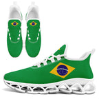 Custom 2026 World Cup Brazil Sneakers DIY Country Flag Running Shoes Lightweight Sport Shoes Gift for Football Fans Personalized Team Name and Logo FN003XD-F027047-1