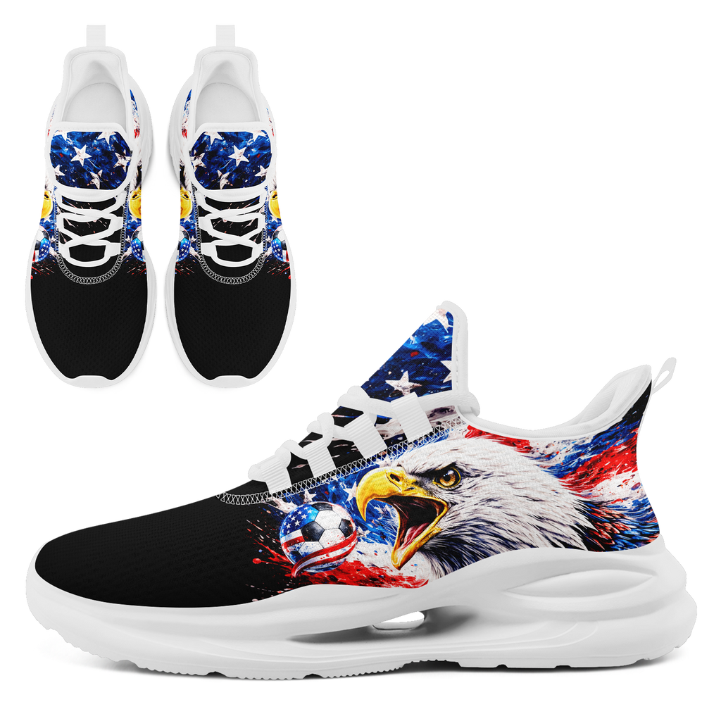 Custom United States 2026 World Cup Sneakers DIY Country Flag Running Shoes Lightweight Sport Shoes Gift for Football Fans Personalized Team Name and Logo FN079-F018033-3