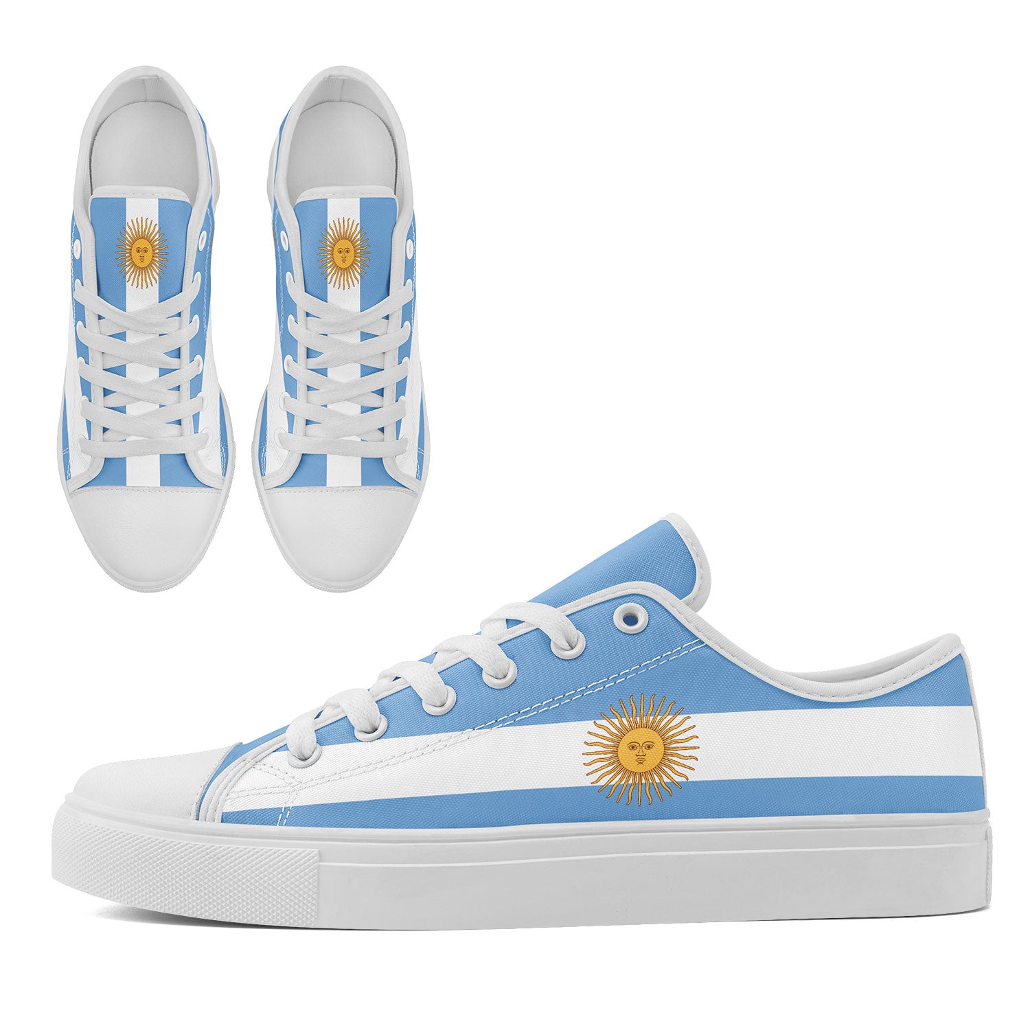 Custom 2026 World Cup Argentina Sneakers DIY Country Flag Running Shoes Lightweight Sport Shoes Gift for Football Fans Personalized Team Name and Logo FN027-F027053-1