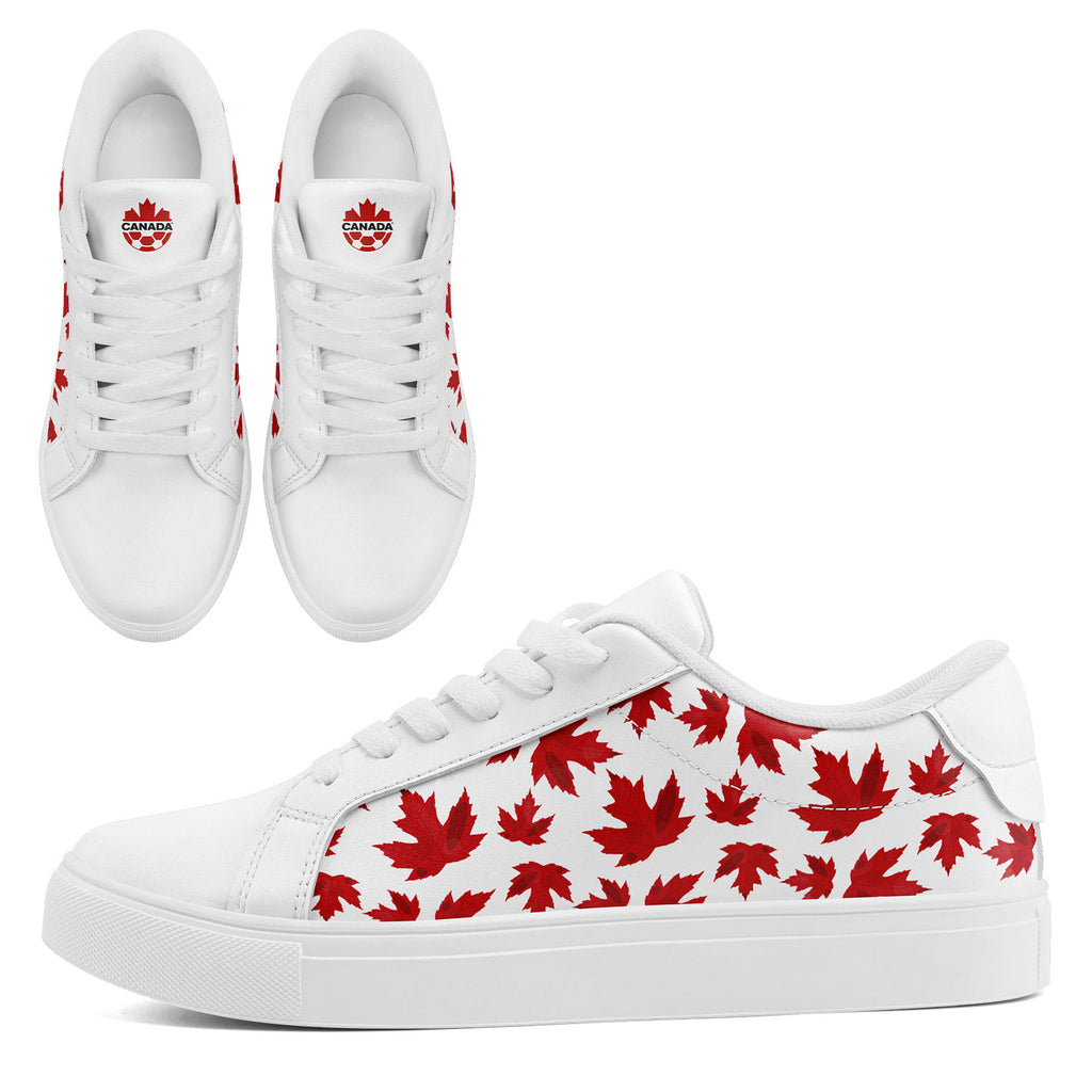 Custom Canada 2026 World Cup Sneakers DIY Country Flag Running Shoes Lightweight Sport Shoes Gift for Football Fans Personalized Team Name and Logo FN023-F020031-3
