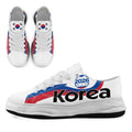 Custom South Korea 2026 World Cup Sneakers DIY Country Flag Running Shoes Lightweight Sport Shoes Gift for Football Fans Personalized Team Name and Logo FN038-F009095-3