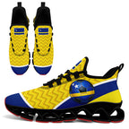 Custom Curaçao 2026 World Cup Sneakers DIY Country Flag Running Shoes Lightweight Sport Shoes Gift for Football Fans Personalized Team Name and Logo FN003XD-F009091-1