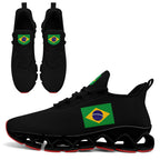 Custom 2026 World Cup Brazil Sneakers DIY Country Flag Running Shoes Lightweight Sport Shoes Gift for Football Fans Personalized Team Name and Logo FN003XD-F027047-3