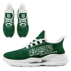 Custom Saudi Arabia 2026 World Cup Sneakers DIY Country Flag Running Shoes Lightweight Sport Shoes Gift for Football Fans Personalized Team Name and Logo FN079-F009093-1