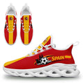 Custom 2026 World Cup Spain Sneakers DIY Country Flag Running Shoes Lightweight Sport Shoes Gift for Football Fans Personalized Team Name and Logo FN003-F027068-1