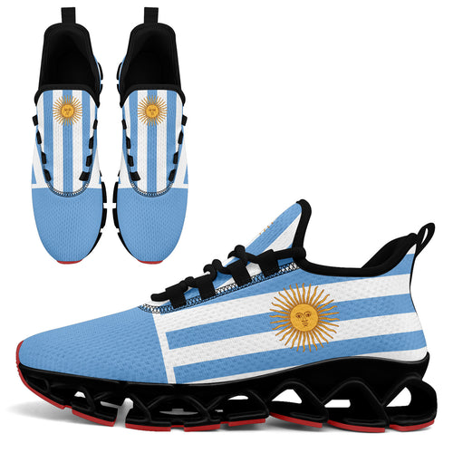 Custom 2026 World Cup Argentina Sneakers DIY Country Flag Running Shoes Lightweight Sport Shoes Gift for Football Fans Personalized Team Name and Logo FN003XD-F027046-2