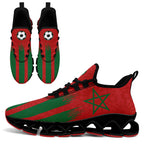 Custom Morocco 2026 World Cup Sneakers DIY Country Flag Running Shoes Lightweight Sport Shoes Gift for Football Fans Personalized Team Name and Logo FN003XD-F009086-2