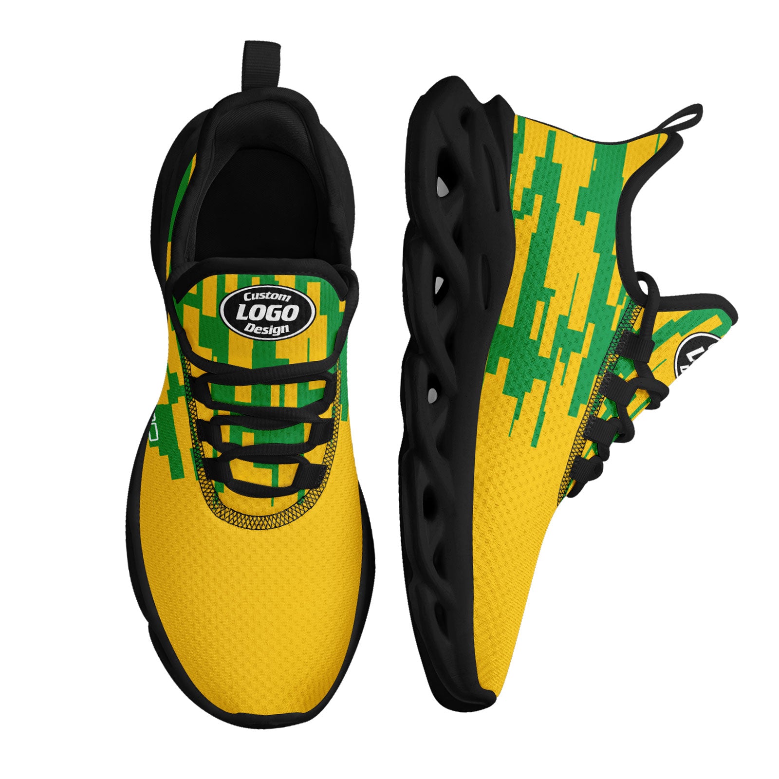 Custom 2026 World Cup Brazil Sneakers DIY Country Flag Running Shoes Lightweight Sport Shoes Gift for Football Fans Personalized Team Name and Logo FN003-F027085-2