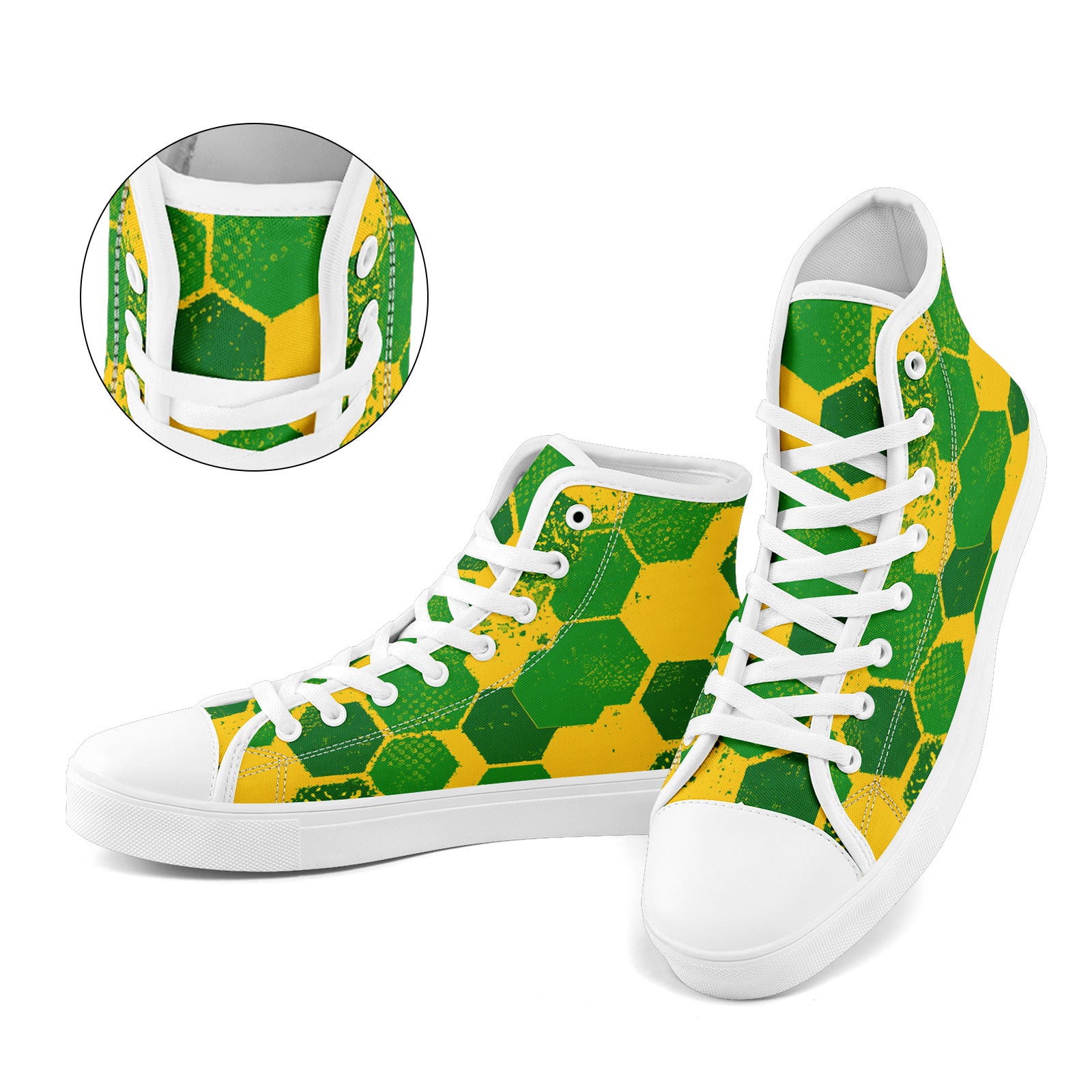 Custom 2026 World Cup Brazil Sneakers DIY Country Flag Running Shoes Lightweight Sport Shoes Gift for Football Fans Personalized Team Name and Logo FN024-F027092-4