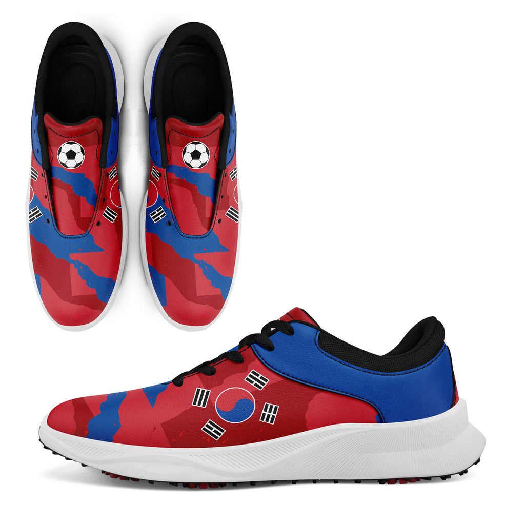 Custom South Korea 2026 World Cup Sneakers DIY Country Flag Running Shoes Lightweight Sport Shoes Gift for Football Fans Personalized Team Name and Logo FN062-F009110-5