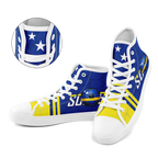 Custom Curaçao 2026 World Cup Sneakers DIY Country Flag Running Shoes Lightweight Sport Shoes Gift for Football Fans Personalized Team Name and Logo FN024-F009098-3
