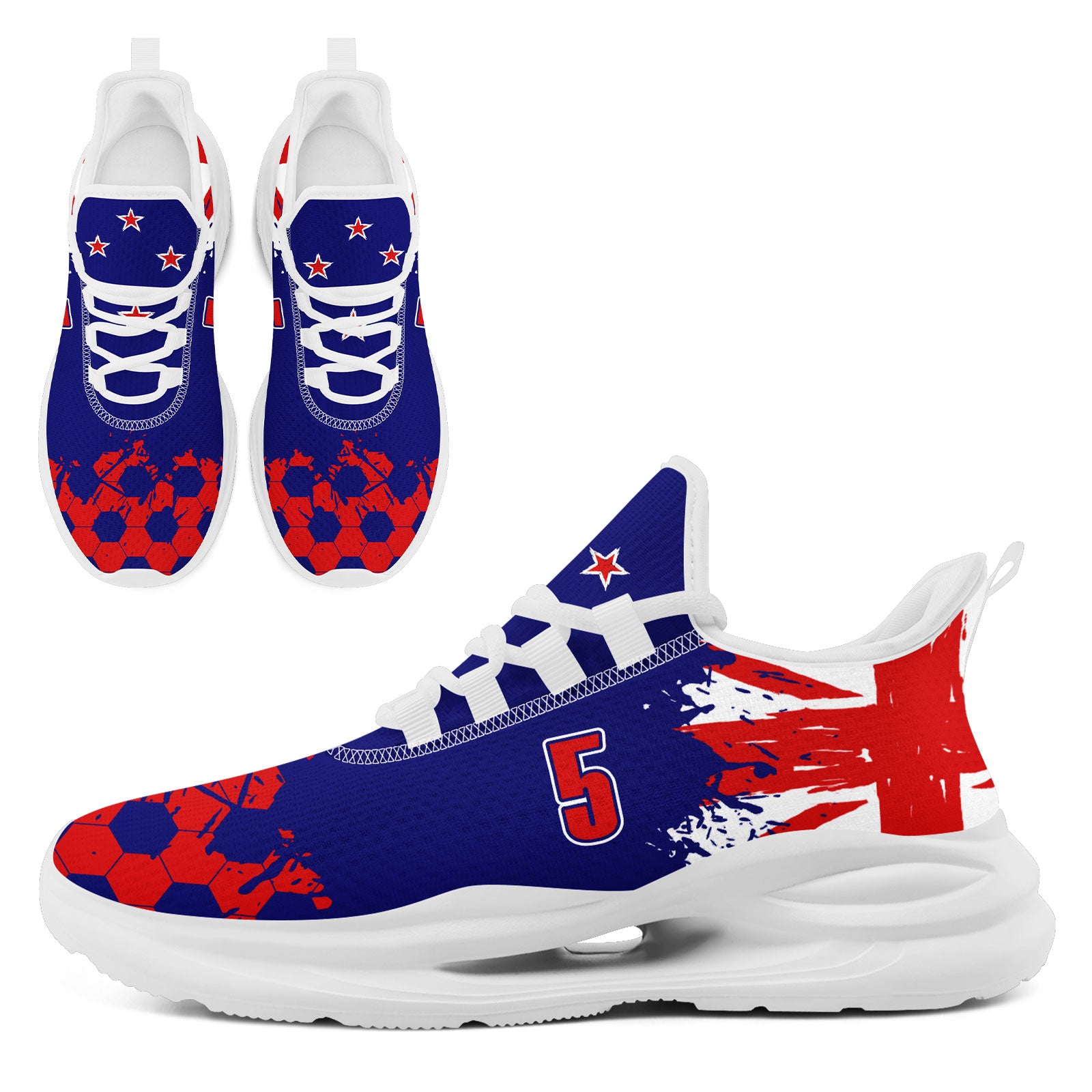 Custom 2026 World Cup New Zealand Sneakers DIY Country Flag Running Shoes Lightweight Sport Shoes Gift for Football Fans Personalized Team Name and Logo FN079-F027081-4