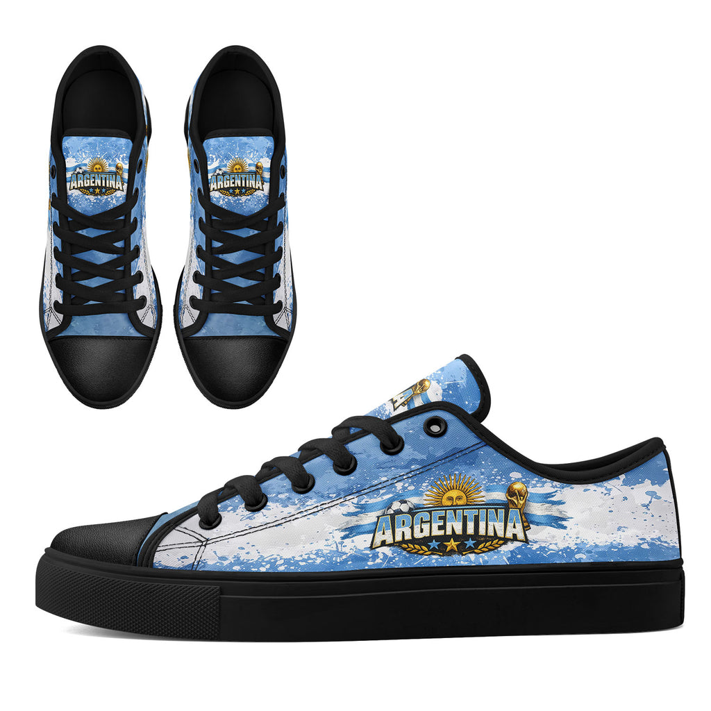 Custom 2026 World Cup Argentina Sneakers DIY Country Flag Running Shoes Lightweight Sport Shoes Gift for Football Fans Personalized Team Name and Logo FN027-F027053-2