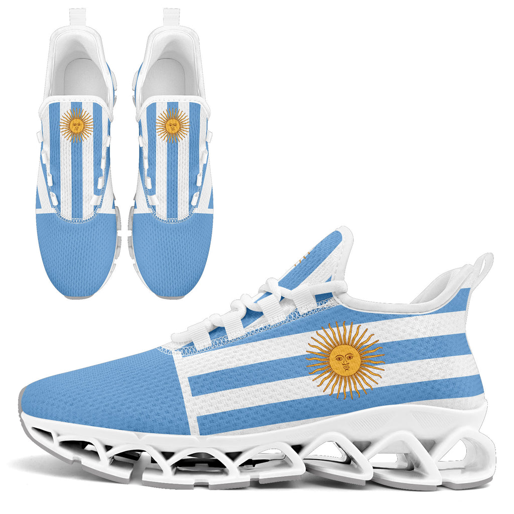 Custom 2026 World Cup Argentina Sneakers DIY Country Flag Running Shoes Lightweight Sport Shoes Gift for Football Fans Personalized Team Name and Logo FN003XD-F027046-2