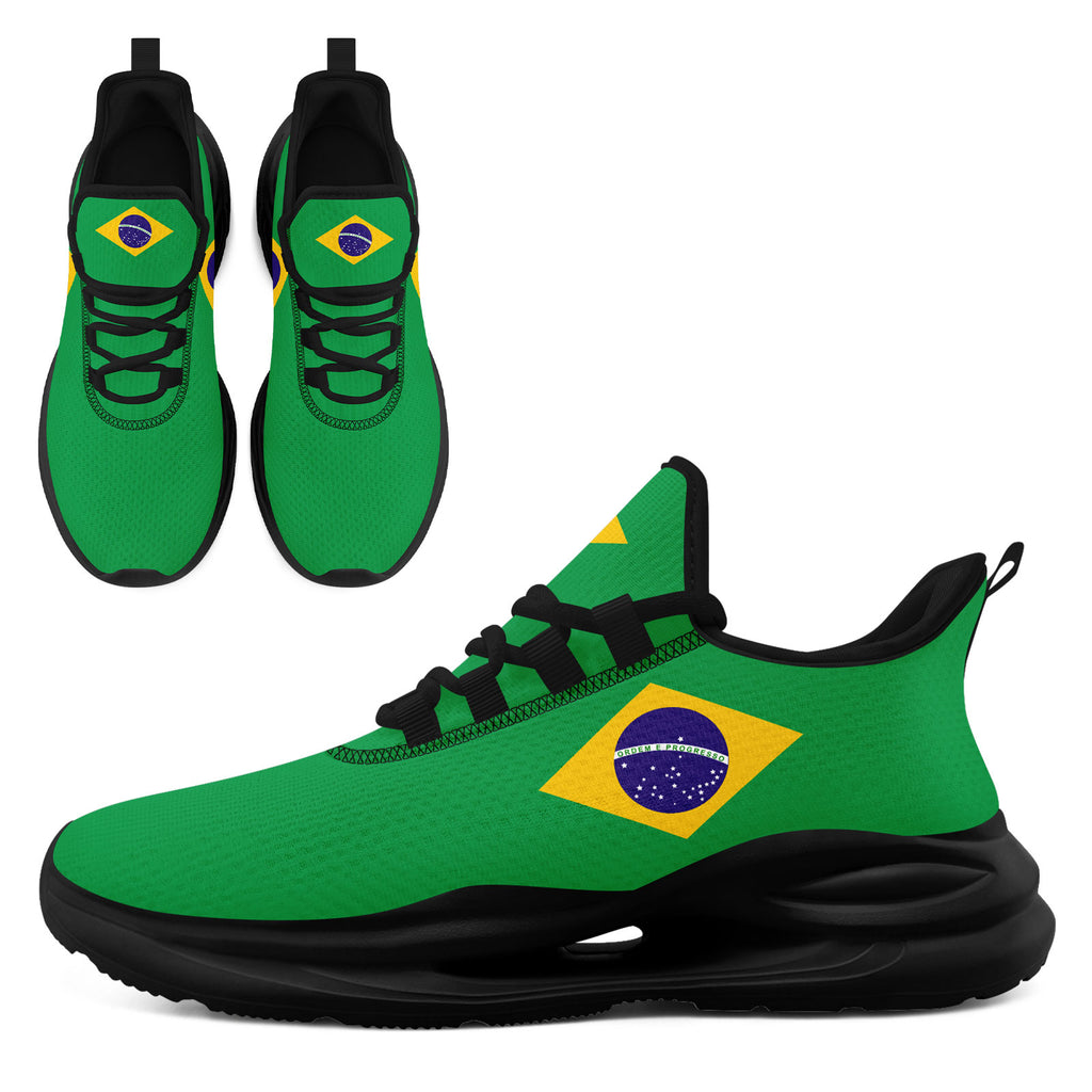 Custom 2026 World Cup Brazil Sneakers DIY Country Flag Running Shoes Lightweight Sport Shoes Gift for Football Fans Personalized Team Name and Logo FN079-F027049-1